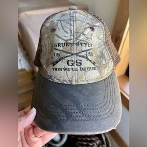 Grunt Style Camo Trucker Hat — Snapback Hunting Tactical Cap